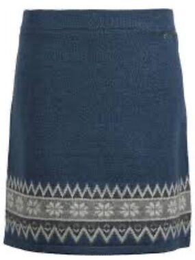 SKHOOP Lambswool Scandinavian Knee Skirt